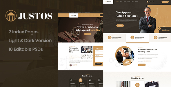 Justos Law Firm - ThemeForest 26992416