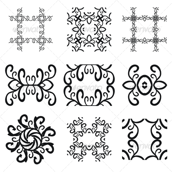 Vector pattern decorations - Decorative Symbols Decorative