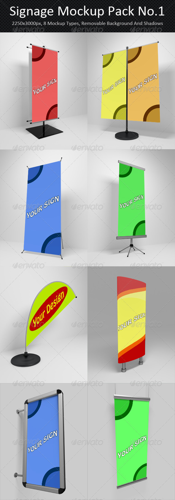 Signage Mockup Pack No.1