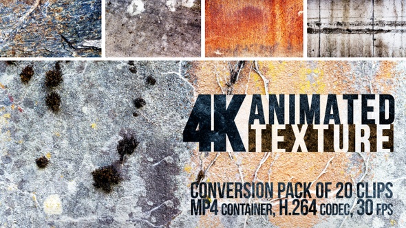 20 Grunge Animated Textures Overlays Pack II