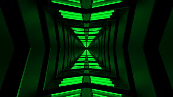 Green Endless Tunnel Loop