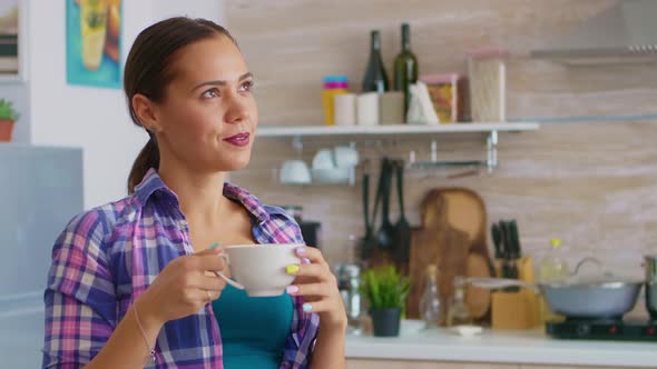 Relaxing with Green Tea in the Morning alt