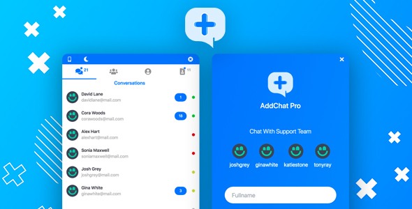 AddChat Laravel Pro - Live Chat Widget + Multi-User Chat + Customer Support