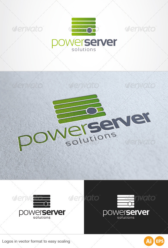 Green Server Logo - Symbols Logo Templates