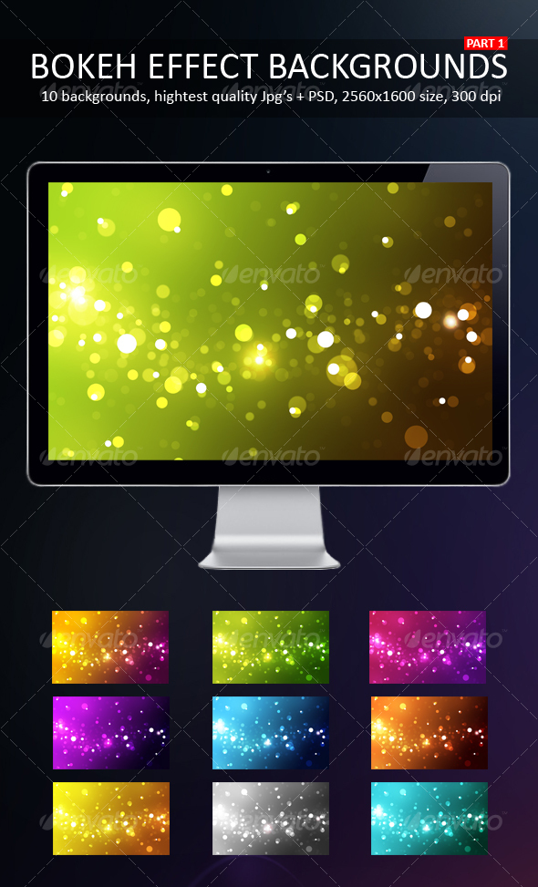Bokeh Effect Backgrounds Part 1 - Backgrounds Graphics