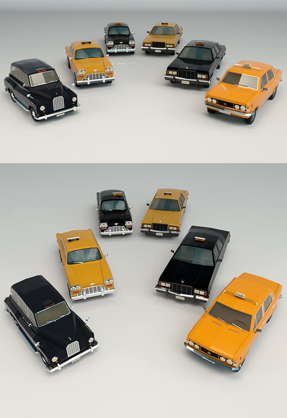 Low Poly Taxi - 3Docean 27008781