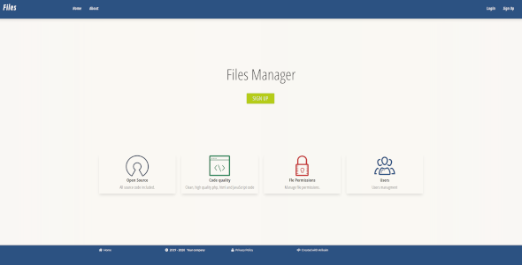 Files Manager Script