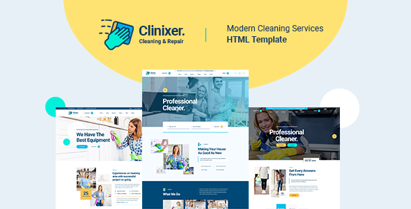 Cleanixer - Cleaning - ThemeForest 27018222