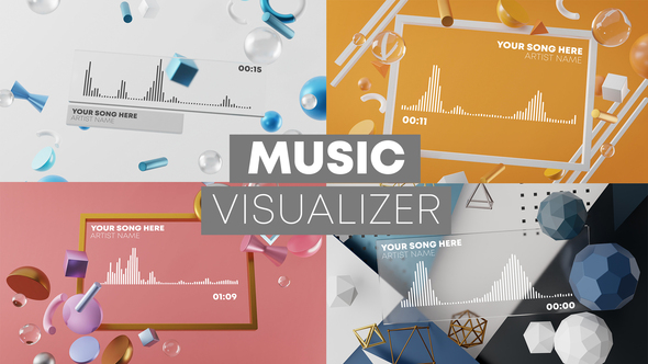 3D Music Visualizer - VideoHive 27017855