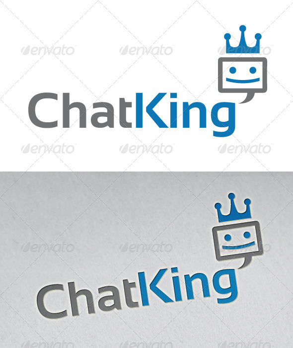 Chat King Logo - Symbols Logo Templates