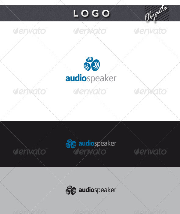 Audio Speaker Logo - Objects Logo Templates