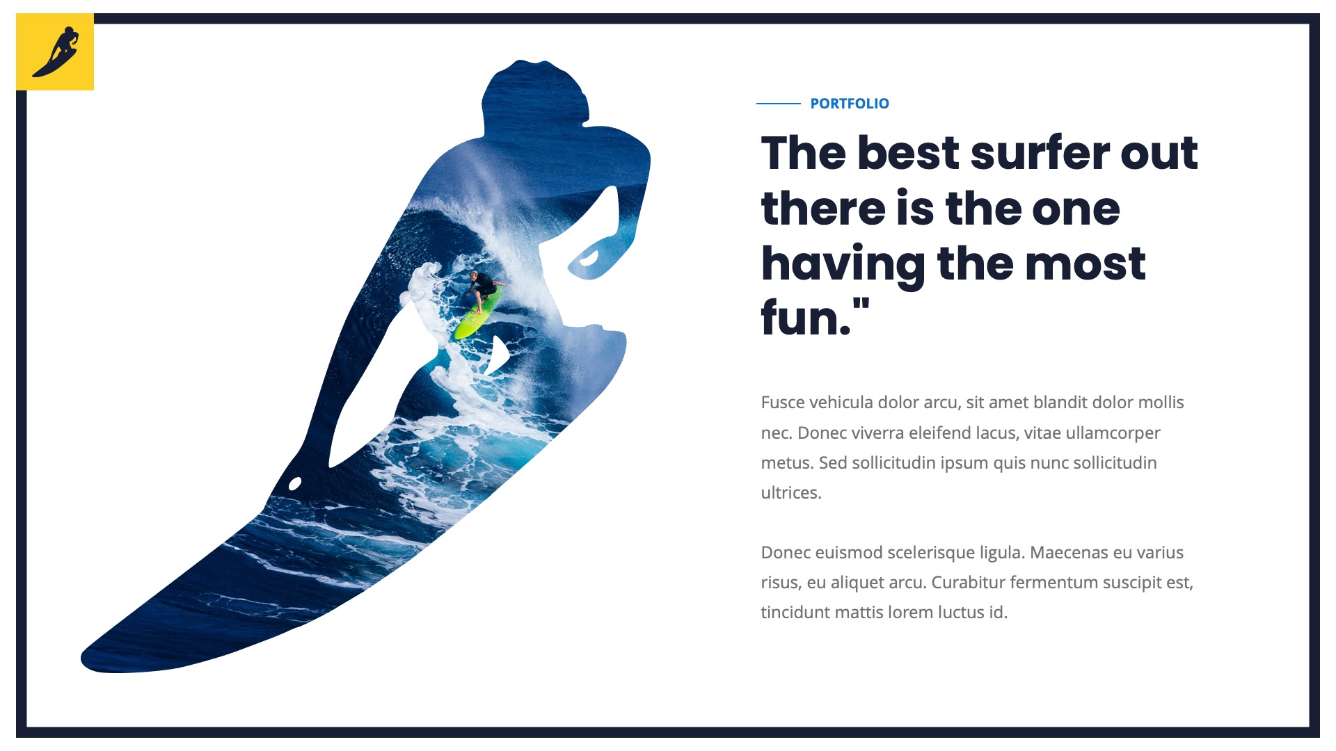 SURFACE Water Sport Powerpoint Template, Presentation Templates