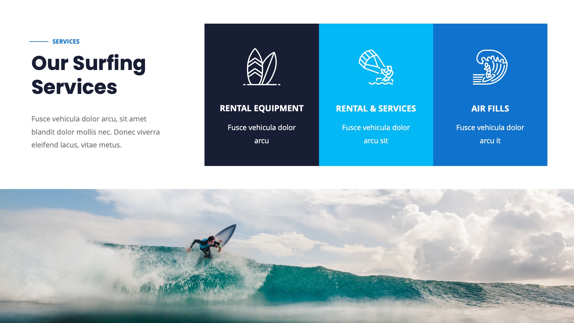 SURFACE Water Sport Keynote Template, Presentation Templates