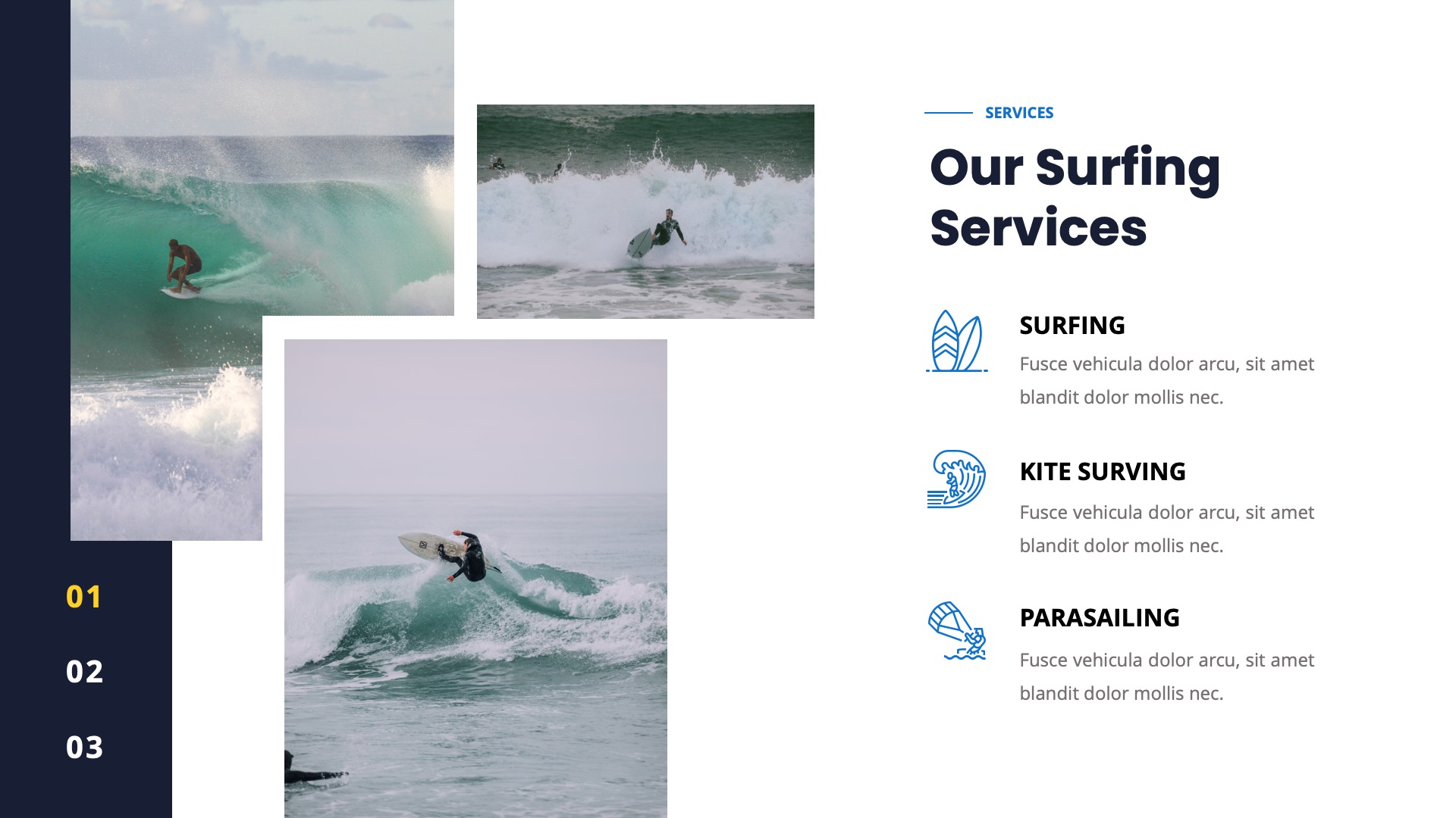 SURFACE Water Sport Keynote Template, Presentation Templates