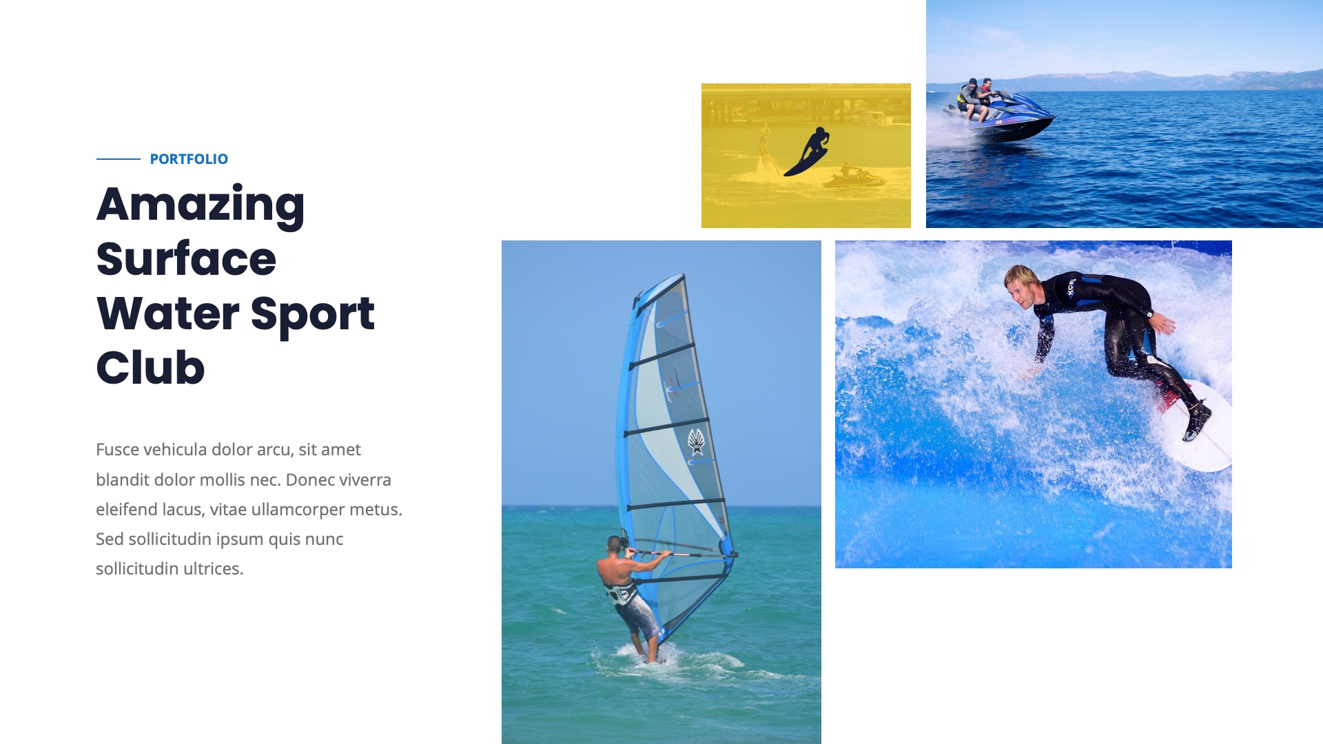 SURFACE Water Sport Keynote Template, Presentation Templates