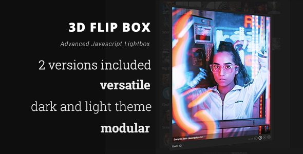 3D Flip Box Bundle - Advanced Javascript Lightbox