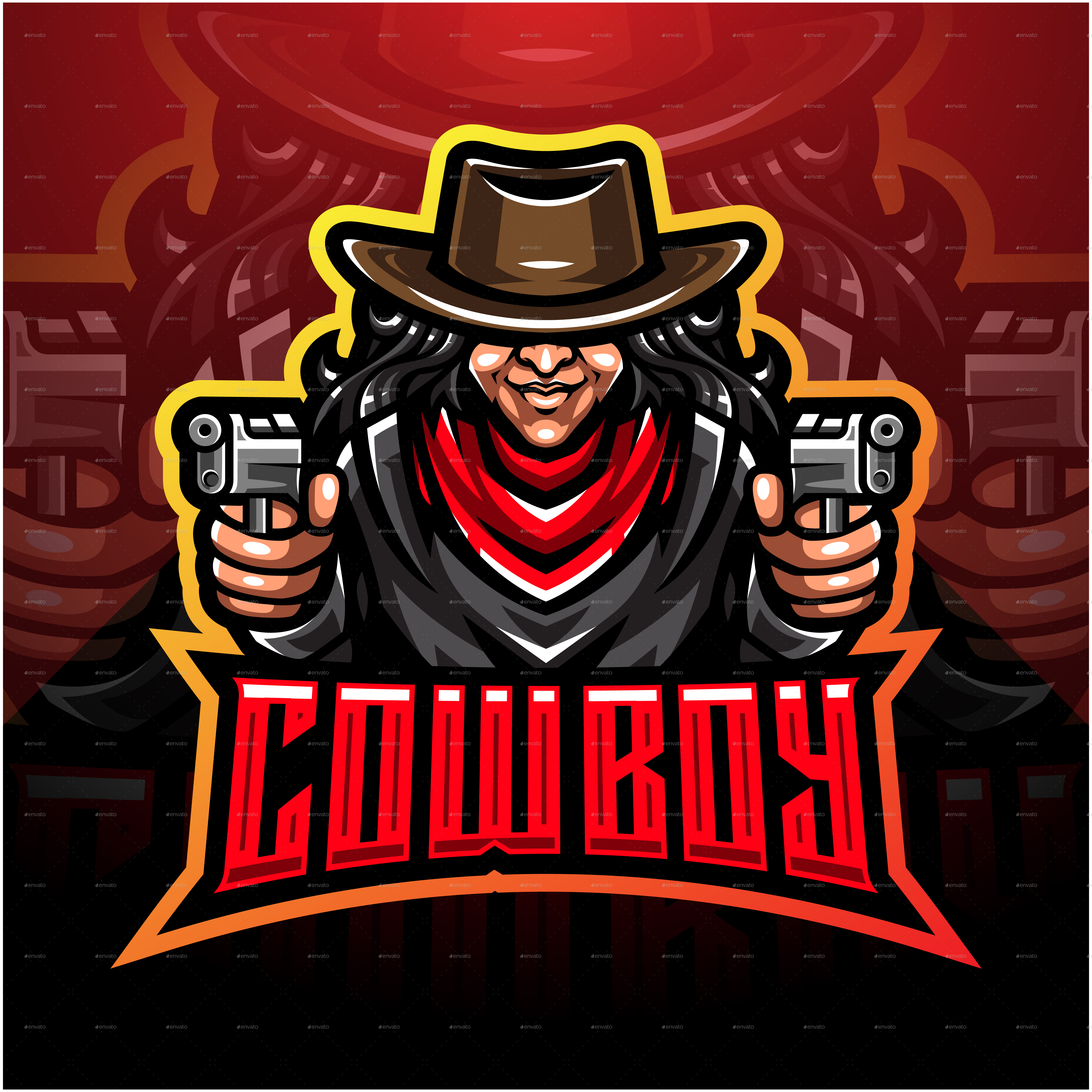 Cowboy Esport, Vectors | GraphicRiver