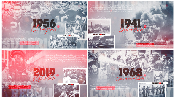 Documentary History Timeline - VideoHive 27037412