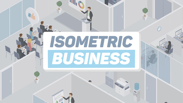 Business Office Isometric - VideoHive 22162004