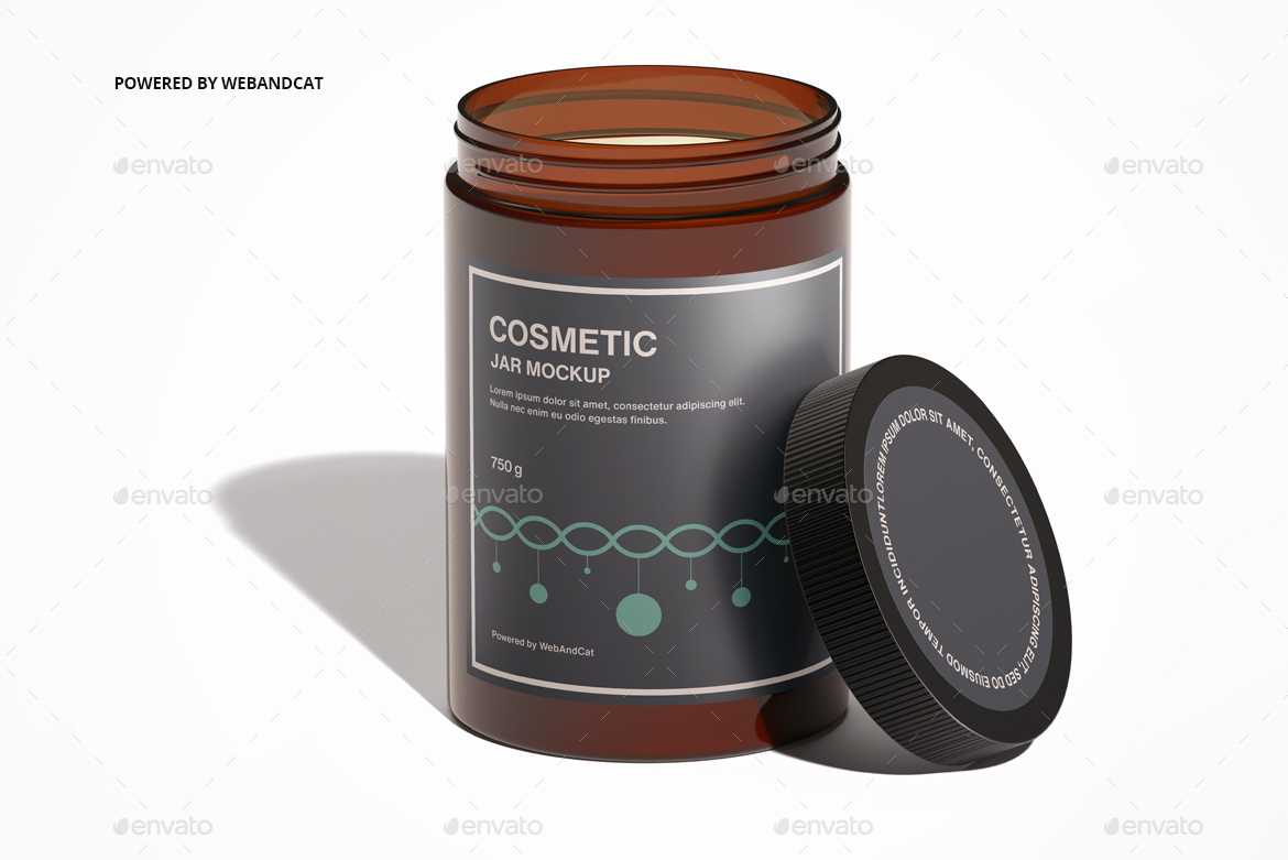 Download Amber Plastic Jar Mockup Set 3 By Webandcat Graphicriver