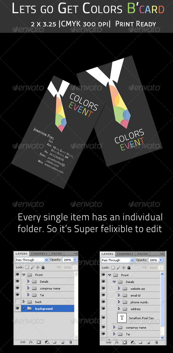 Colors B'card - Corporate Business Cards