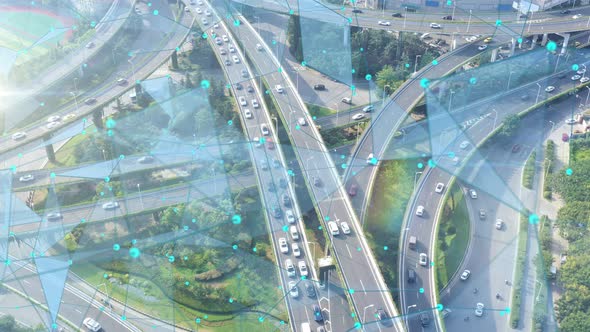 Smart traffic big Data concept alt