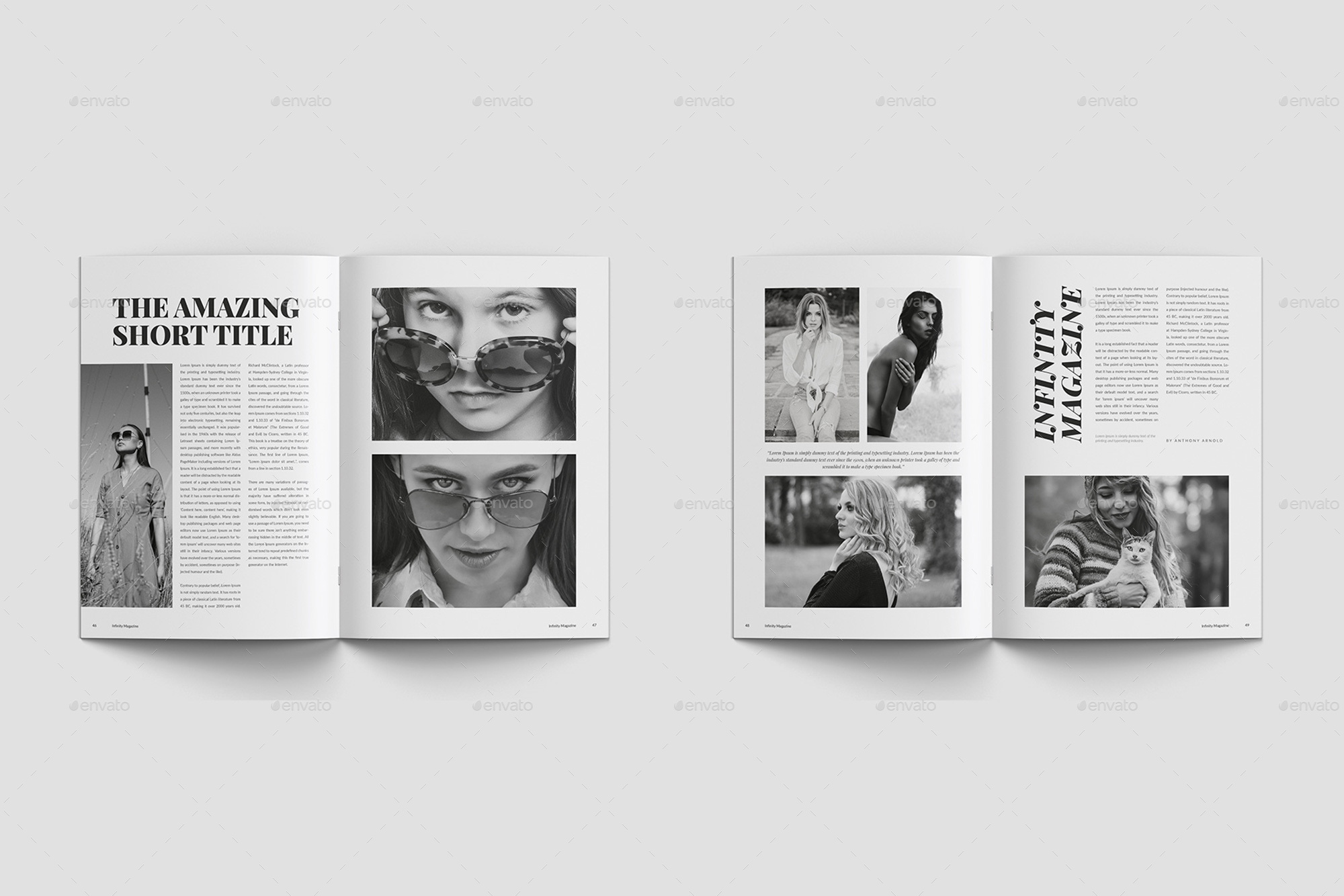 Infinity Magazine, Print Templates | GraphicRiver