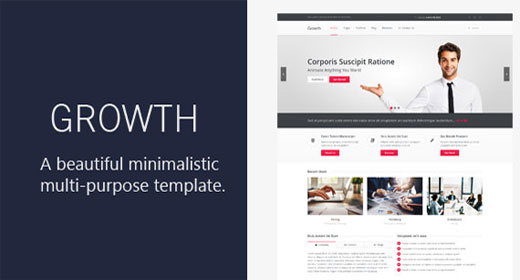 Growth Responsive HTML 5 Template