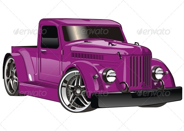 Vector Hotrod - Man-made Objects Objects