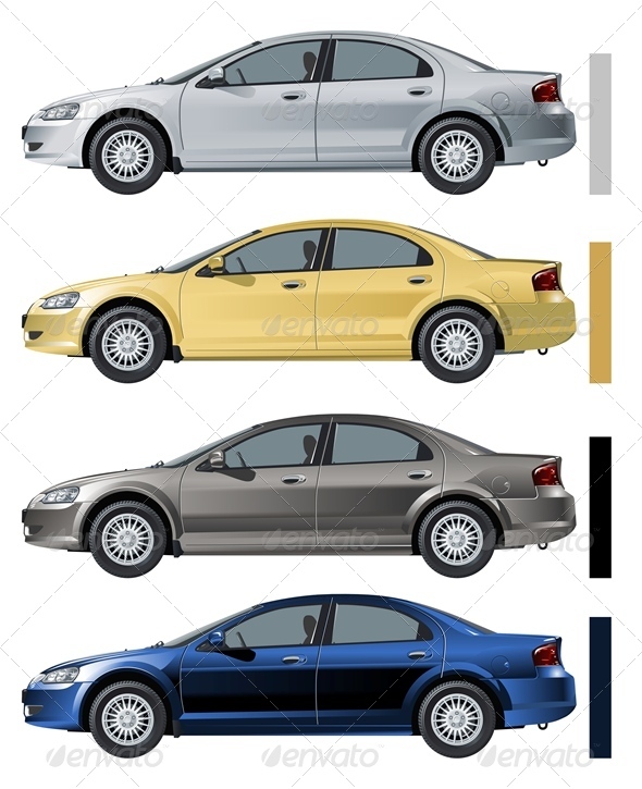 Vector Modern Car - Man-made Objects Objects