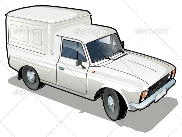 Vector Delivery Cargo Van - Man-made Objects Objects