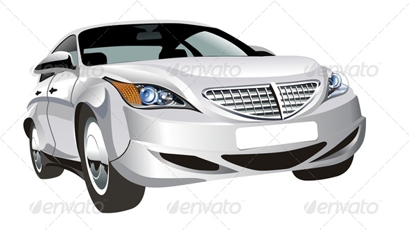 Vector Abstract Modern Car - Man-made Objects Objects