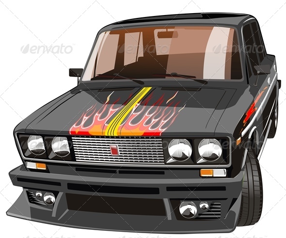 Vector Custom Car - Man-made Objects Objects