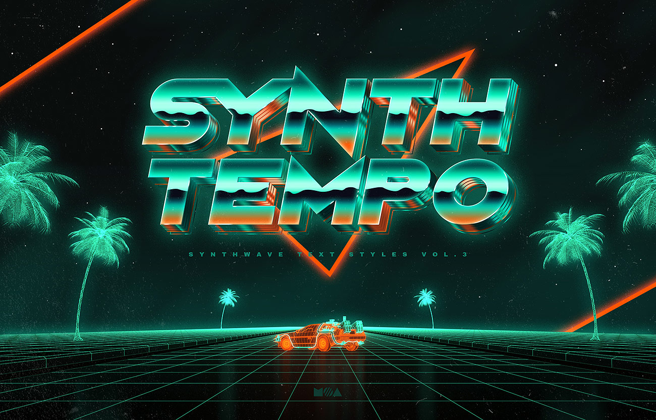 80`s Retro Text Synthwave Retrowave by | GraphicRiver