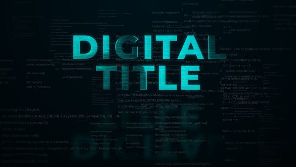 Digital Code Logo Reveal