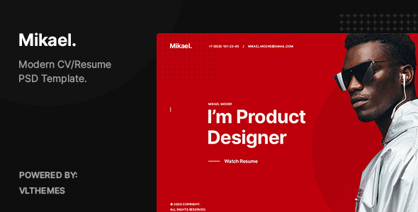 Mikael - ModernCreative - ThemeForest 26868079