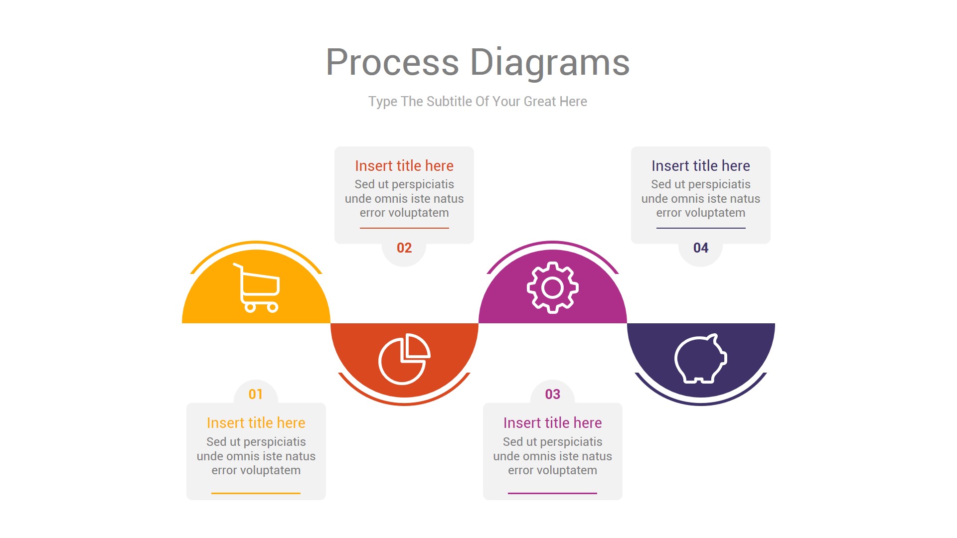 Process Flow Diagram Powerpoint Template, Presentation Templates 