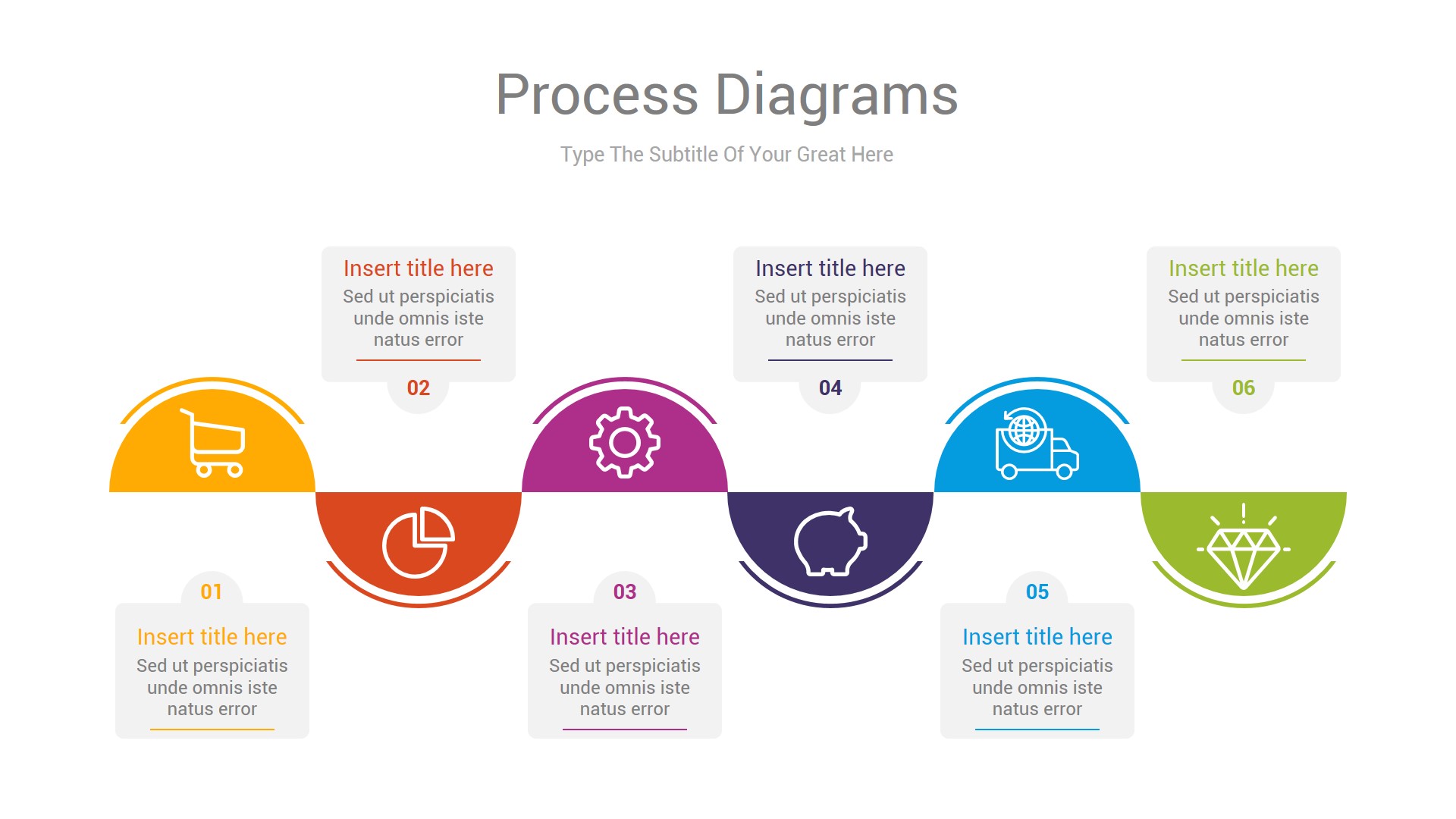 Ppt Linear Process Flow Powerpoint Template 4 Phase D 3704