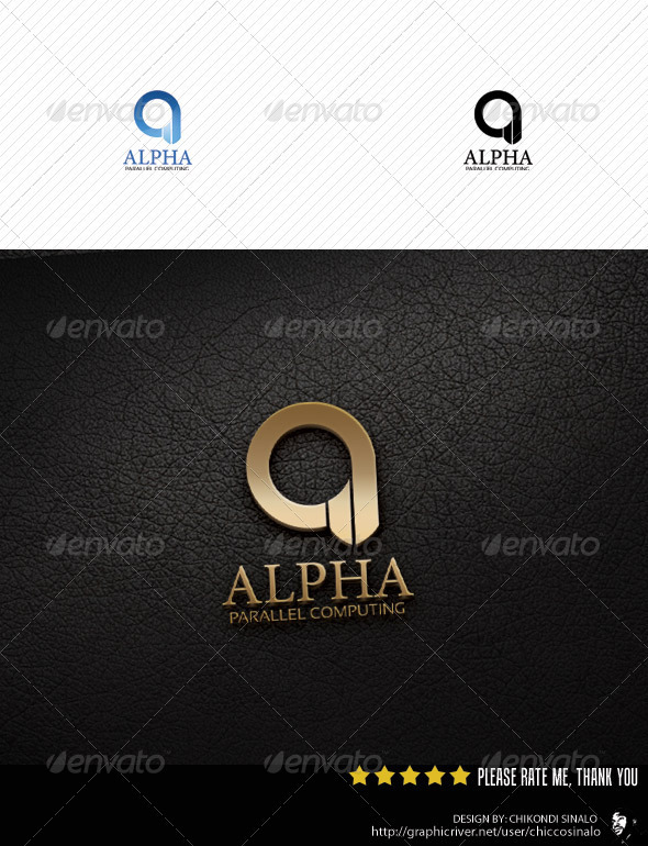 Alpha Parallel Computing - Abstract Logo Templates