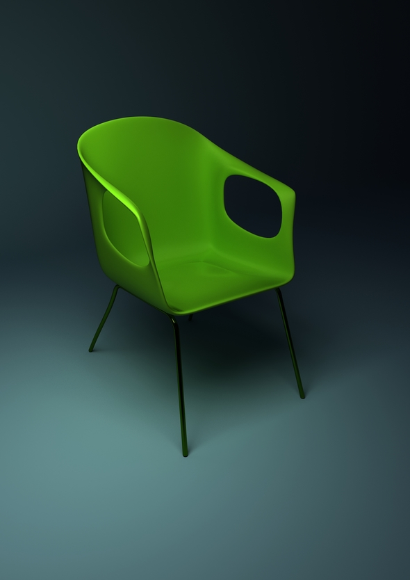 Folded Chair - 3Docean 27087446