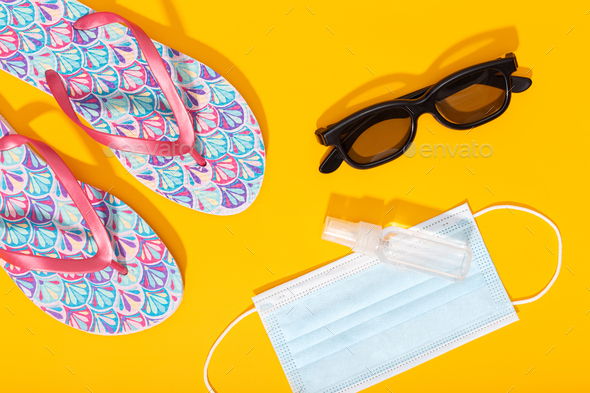 Summer or vacation concept during coronavirus covid-19 pandemic - Stock Photo - Images