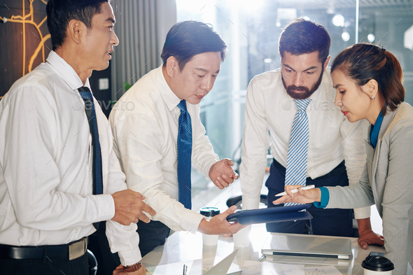 Team creating crisis management plan - Stock Photo - Images