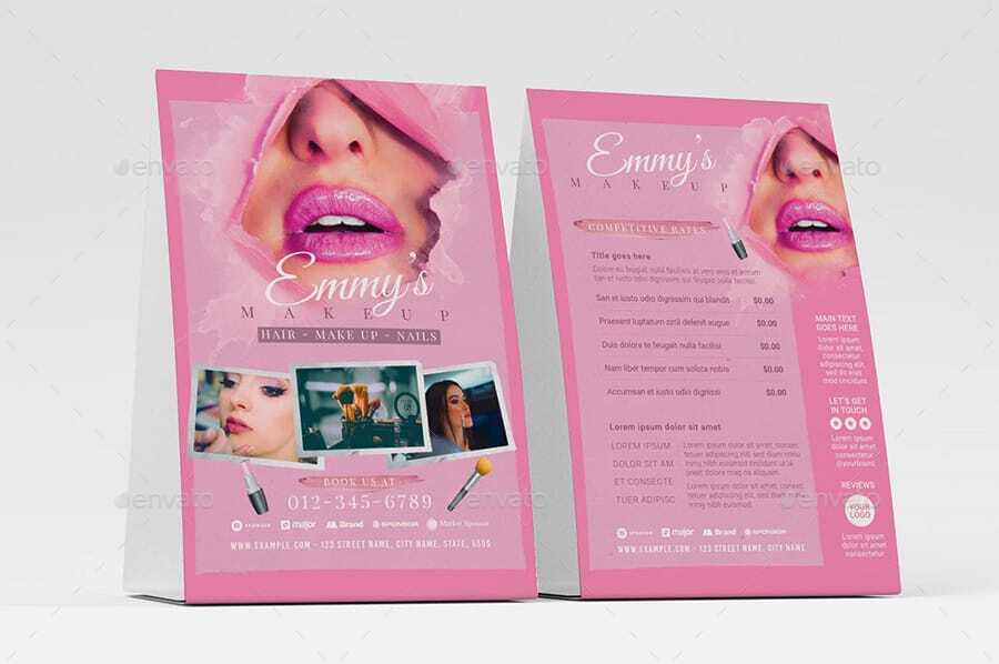 Makeup Artist Flyer Template, Print Templates | GraphicRiver