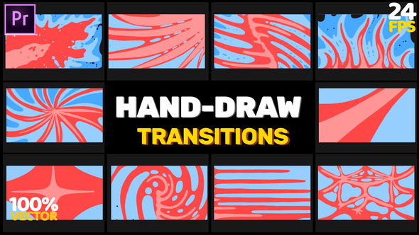 Hand Drawn Transitions // MOGRT