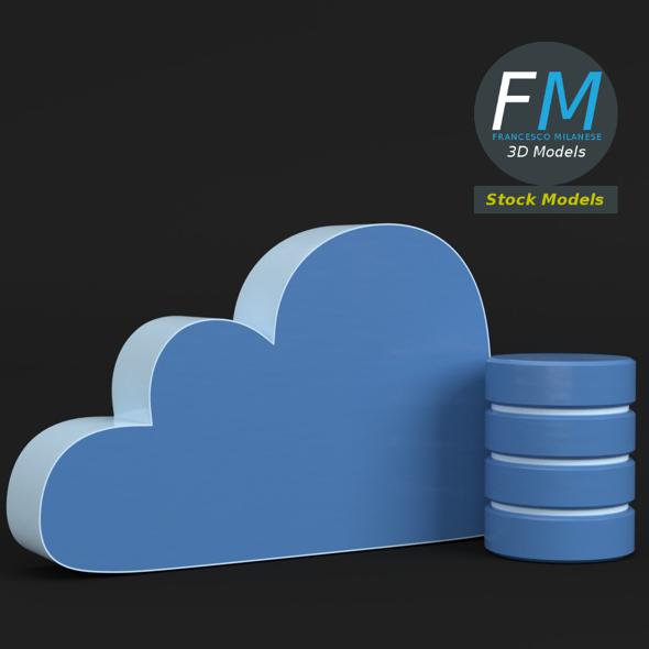 Cloud storage icon - 3Docean 27090886