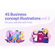 45 Business Concept Illustrations Vol.2