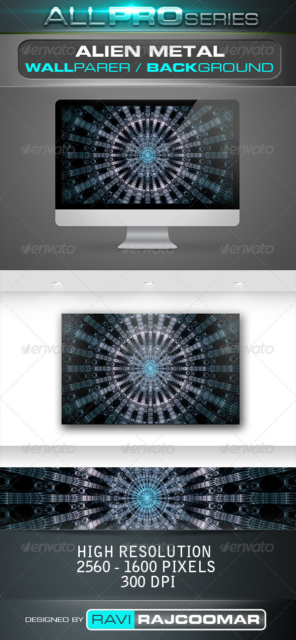 Alien Metal Wallpaper - Tech / Futuristic Backgrounds