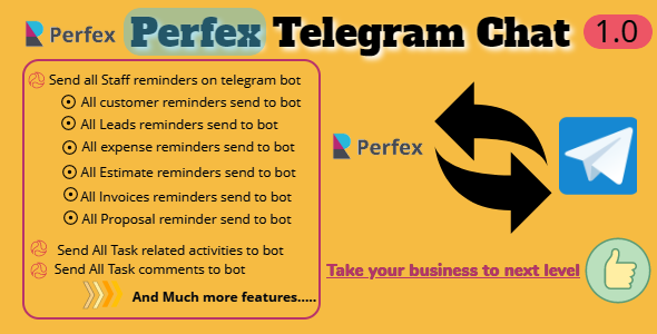 Perfex CRM and TelegramBot Chat Module