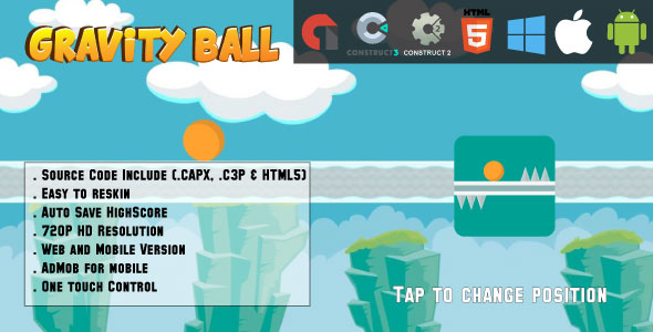 Gravity Ball - CodeCanyon 21563825