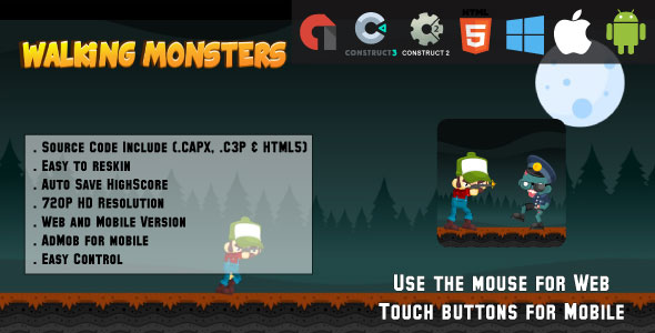 Walking Monsters - CodeCanyon 21618086